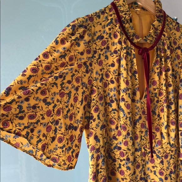 Floral yellow dress - Picture 4 of 7